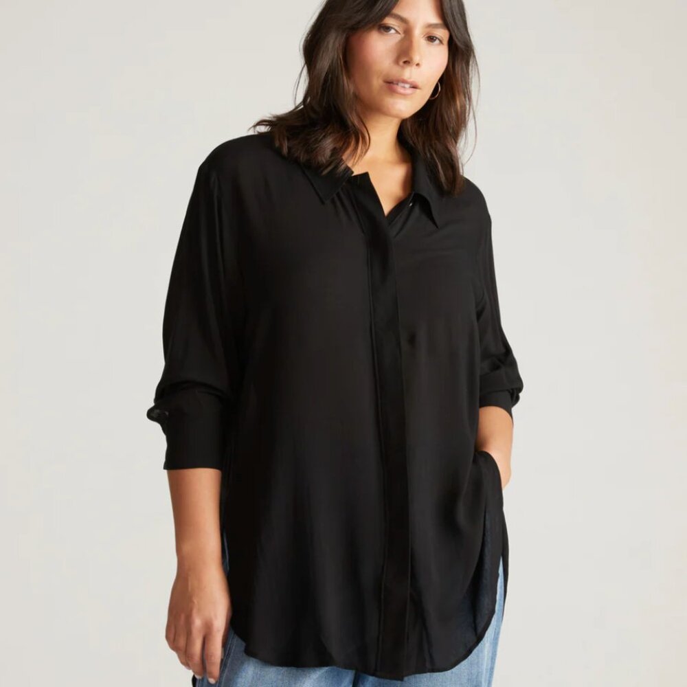 Universal Standard Toni Hi Lo Tunic Size XXS Black